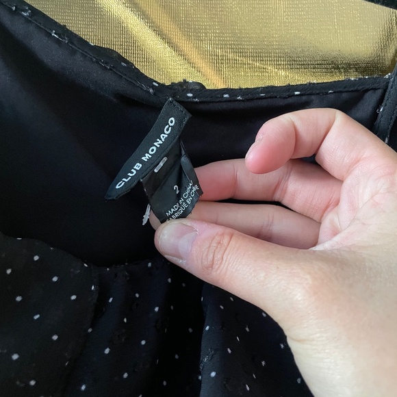 Super cute summer Club Monaco Polka Dot Jumpsuit Size 2 - Picture 3 of 3